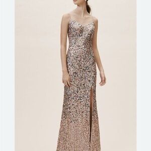 Adrianna Papell Sequin Evening Gown. New.